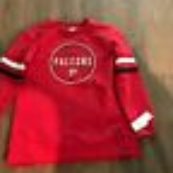 ATLANTA FALCONS SWEATSHIRT NFL RED - Picture 2 of 4